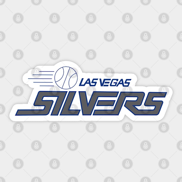 Defunct Las Vegas Silvers Basketball Sticker by LocalZonly